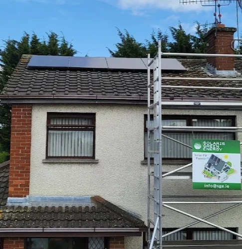 solar panels on a house