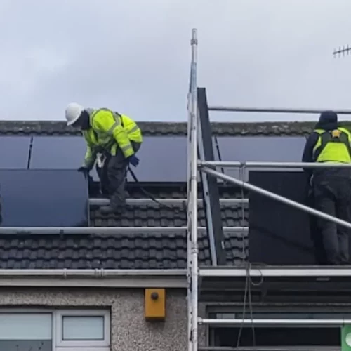Solar panel installation